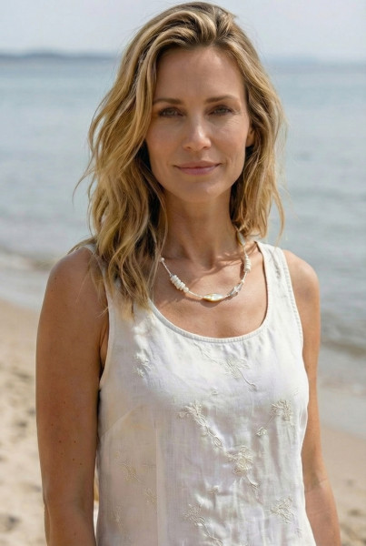 Sommer Halskette Muschel Perlmutt