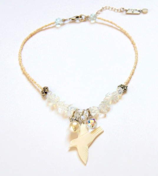 Fiva summer necklace with opalith