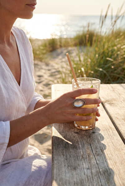 Ring Fiva Maxigröße, Silver-Foil